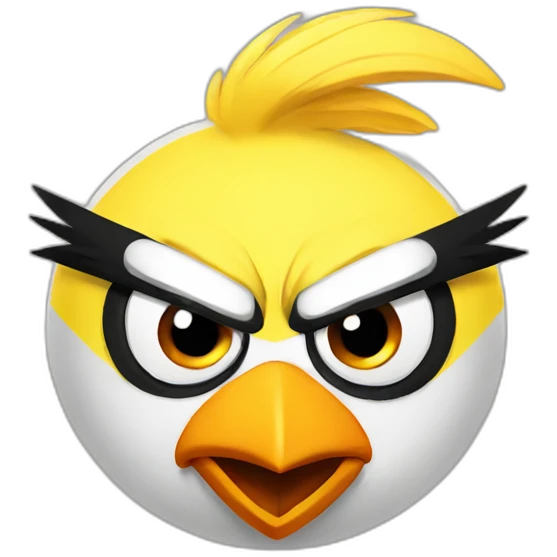Angry bird emoji