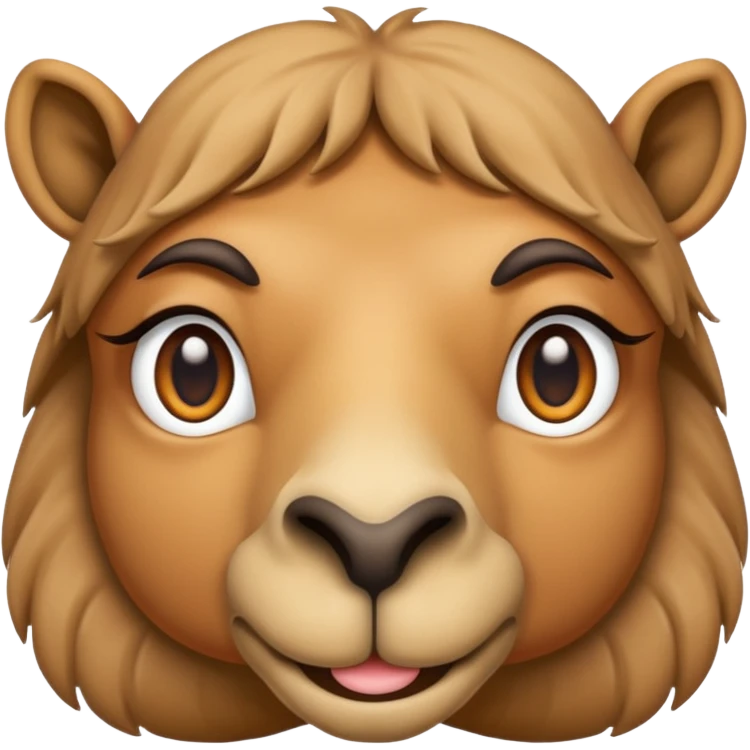 camel, just face different colored emoji