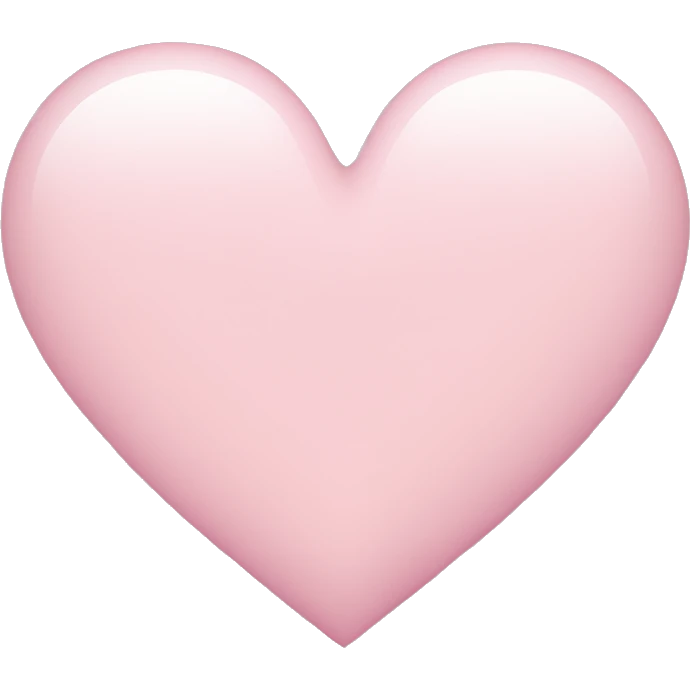 light pink heart emoji