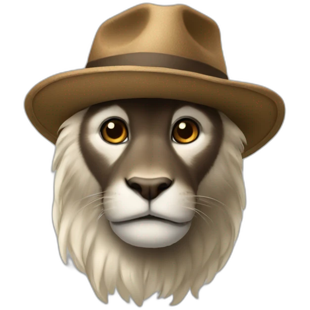 Singe animaux avec un chapeau  emoji