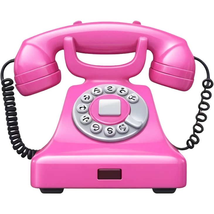 pink 3d phone emoji