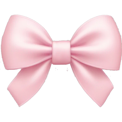 light pink bow on light pink bow emoji