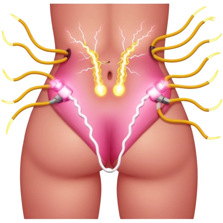 Mans butt getting shocked with electricity (show the butt) emoji