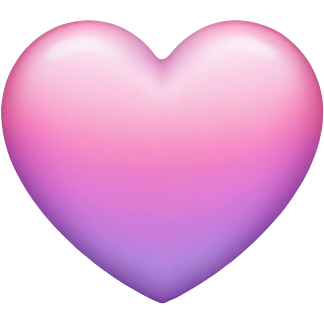Pastel purple pink gradients heart  emoji