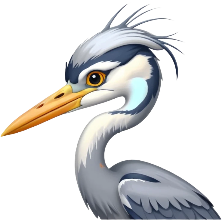 Grey Heron emoji
