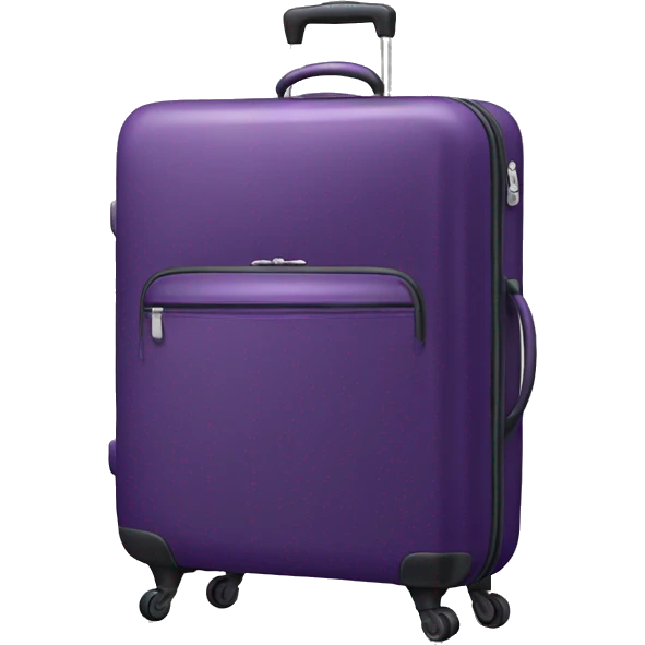 Dark purple luggage emoji