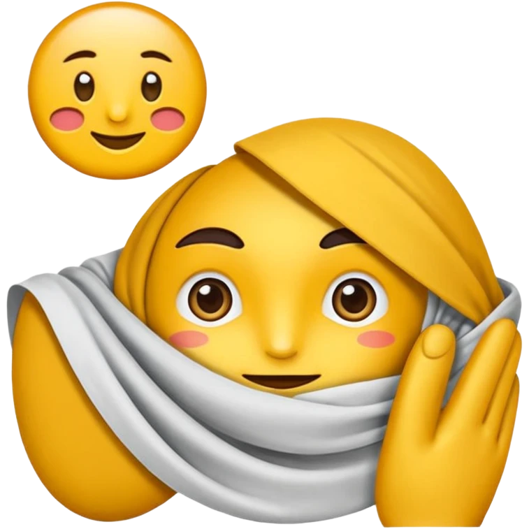 یه ایموجی بساز که چشماش سمت بالاعه و دوستا دستش زیر چونه اشه emoji