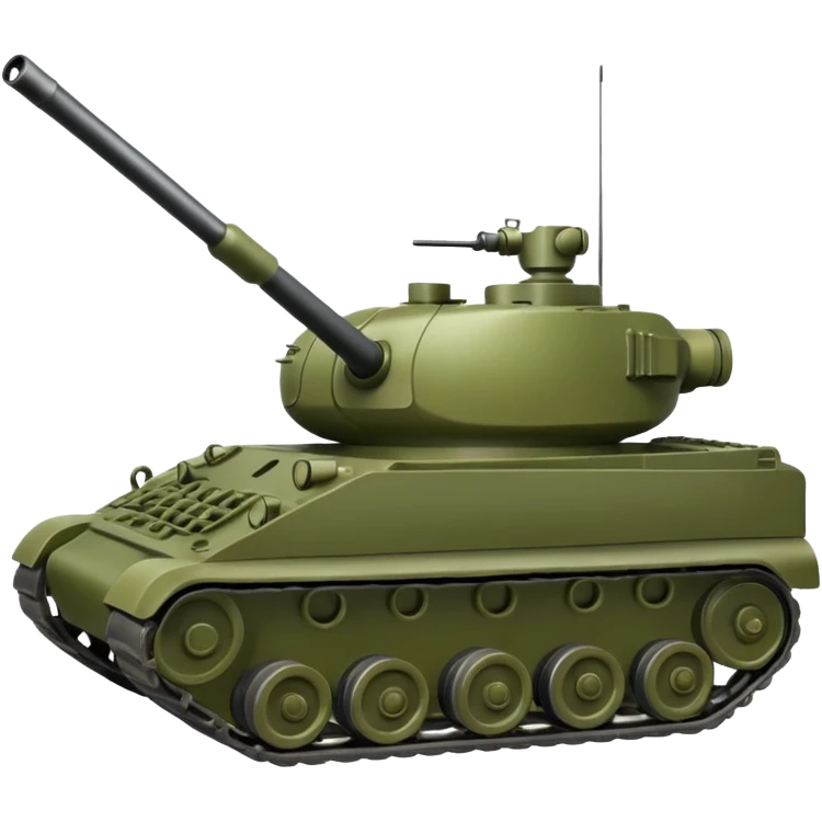 Generate a realistic tank emoji