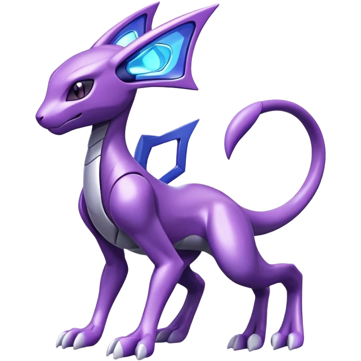 Miraidon-Genesect-Mewtwo-Fakémon-hybrid-creature (full body)  emoji