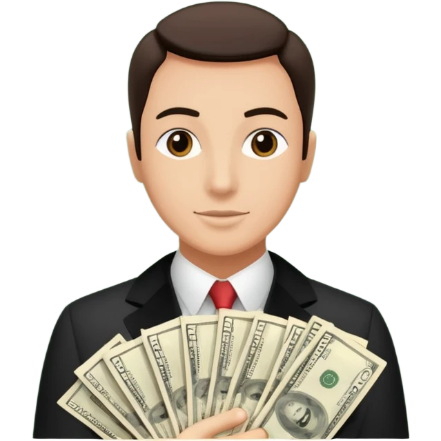 Add more cash flying around, bundles of US dollars, casino winnings vibe, lucky flight, jackpot feeling emoji