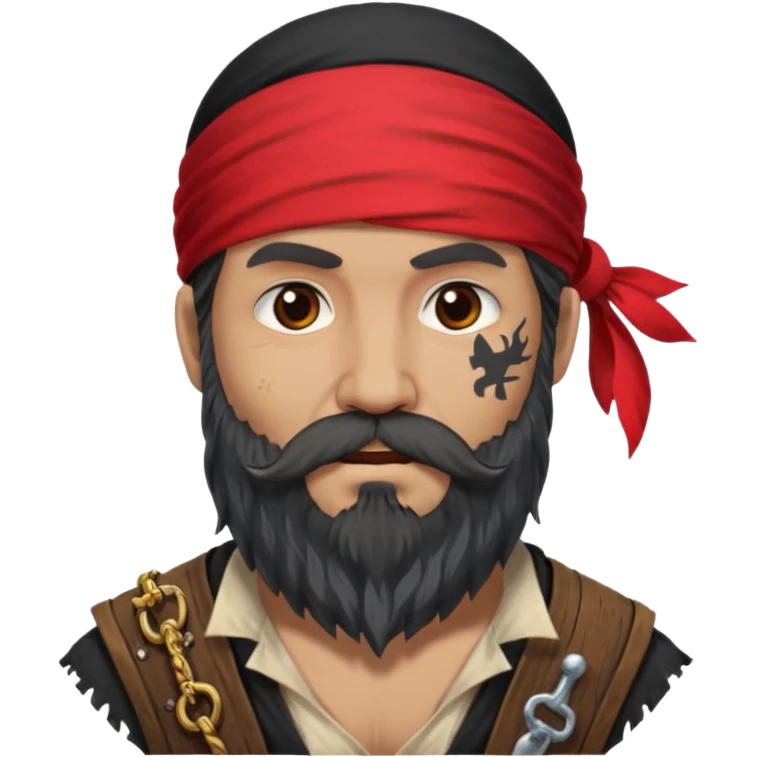Pirate with Long Beard emoji