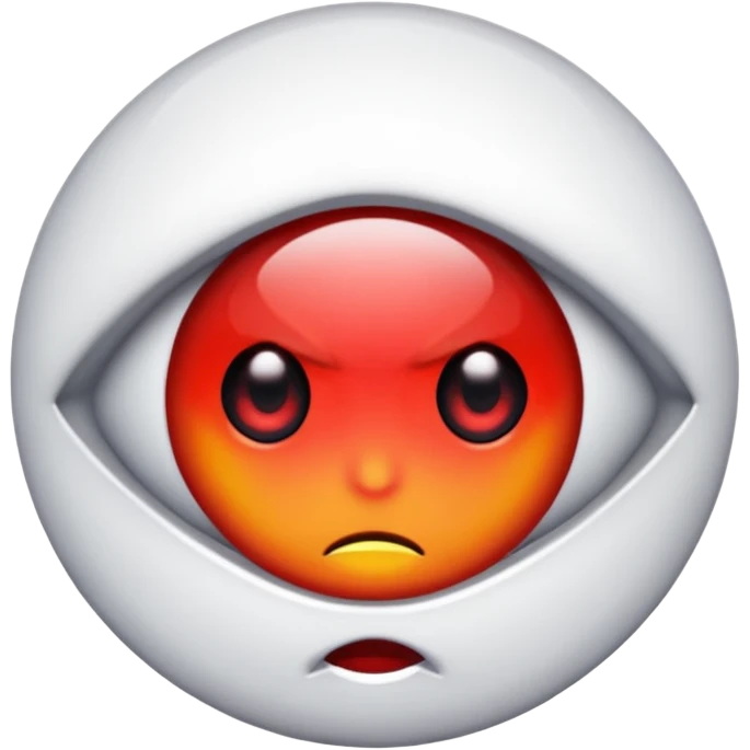 Red eyes emoji