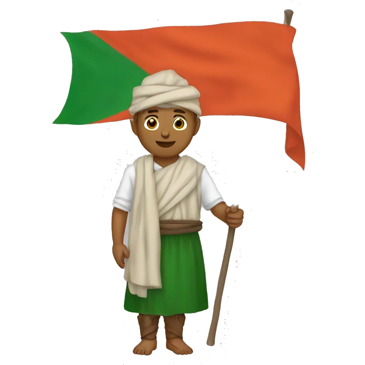 Teboune avec drapeau berbère  emoji
