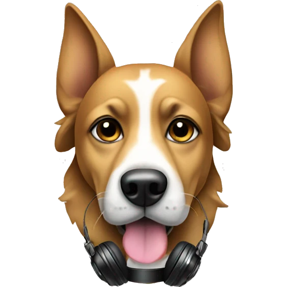 Dog dj emoji