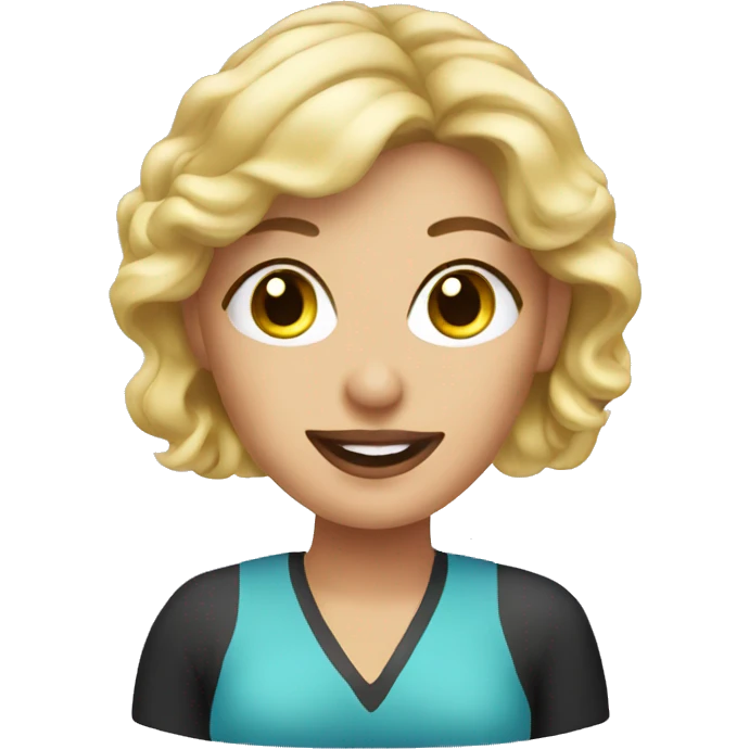 blonde nail technician  emoji