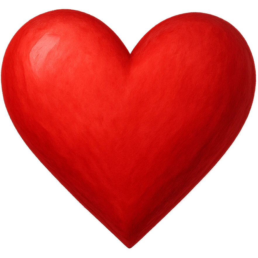 Valentine heart, remove background emoji