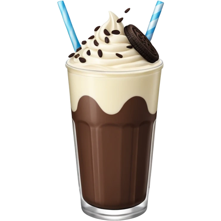 Oreo white Smoothie emoji