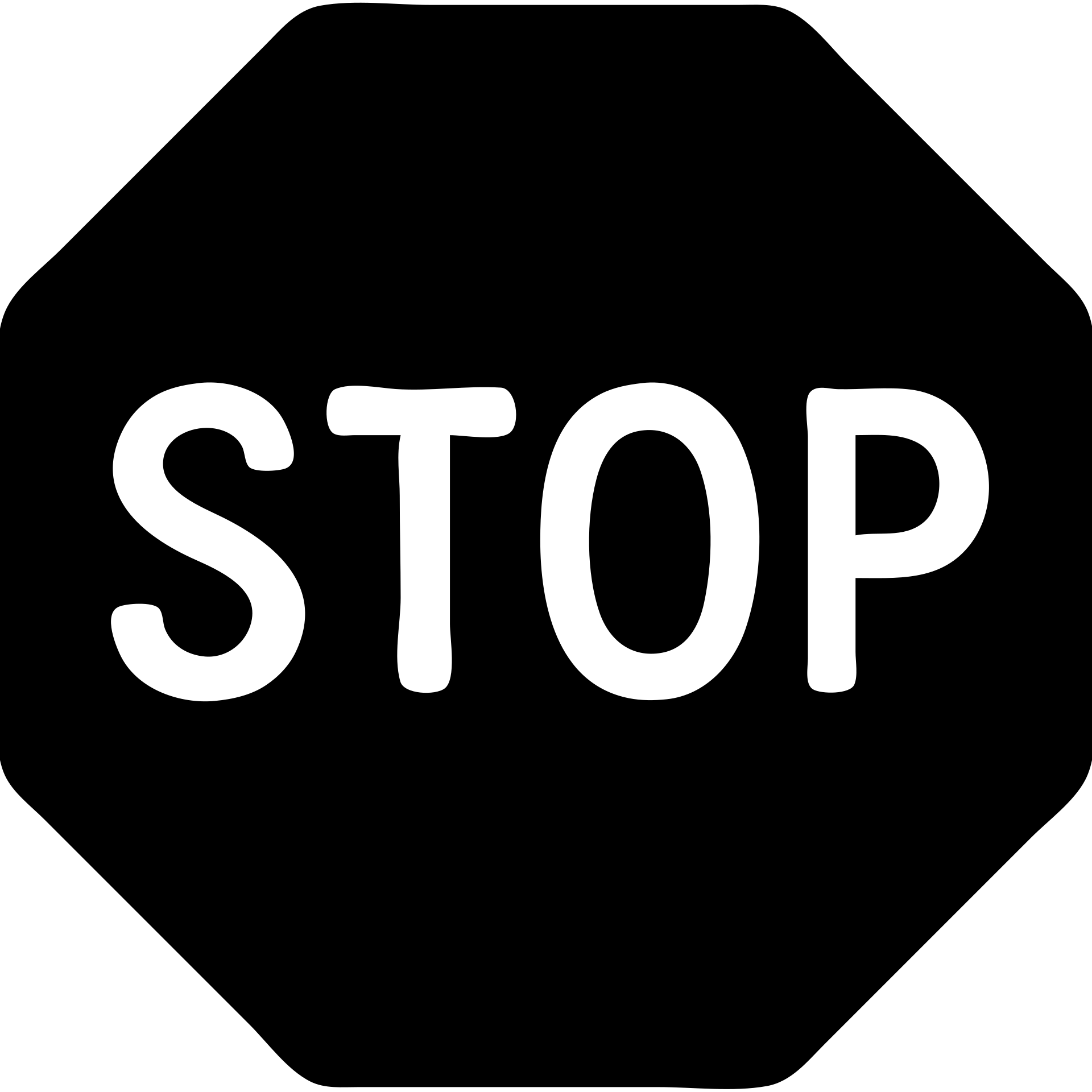 the word STOP in soft blue-grey color, solid filled icon style, monospaced font emoji