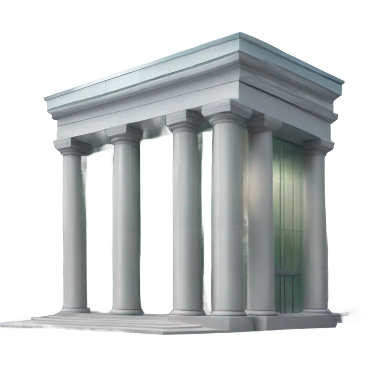 Bank building emoji