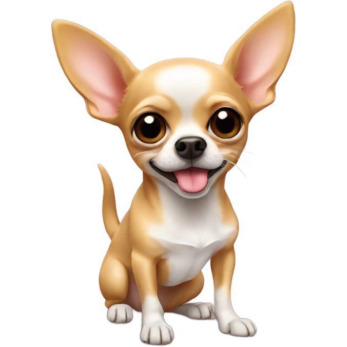 Chihuahua blowing a kiss emoji