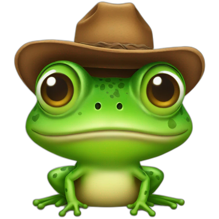 frog with cowboy hat emoji
