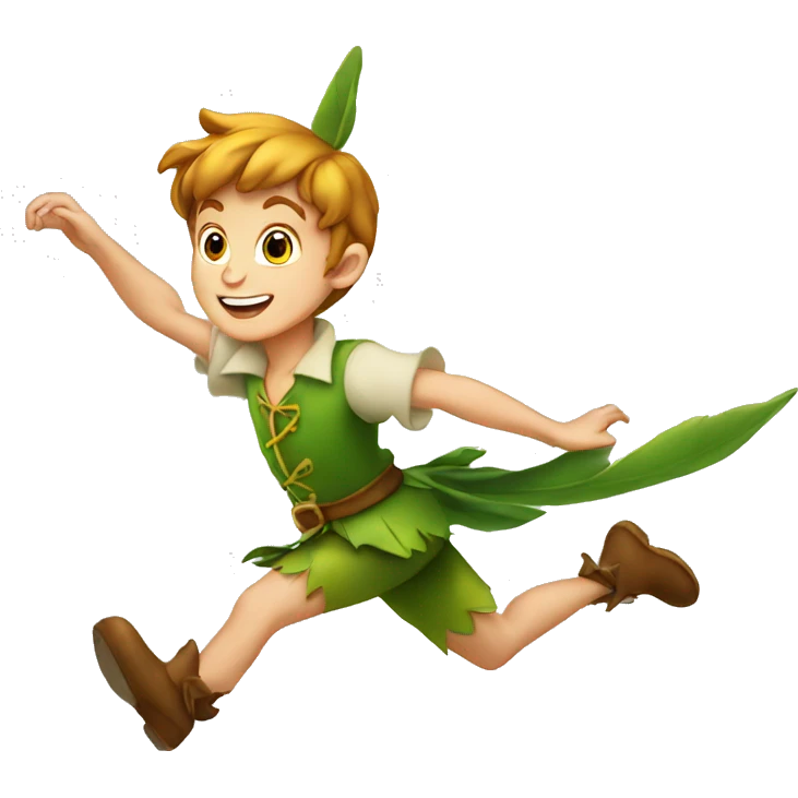 peter pan volando emoji