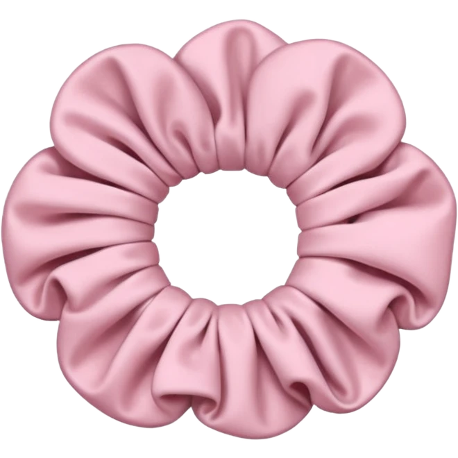 pastel pink scrunchie emoji