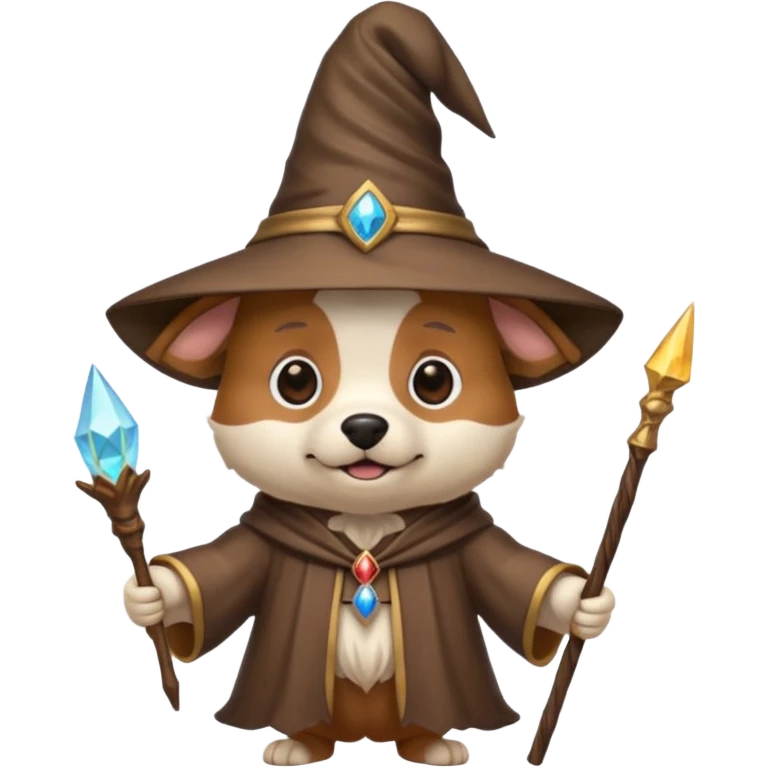 Dog wizard emoji
