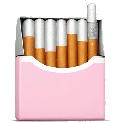 baby pink pack of cigarettes emoji