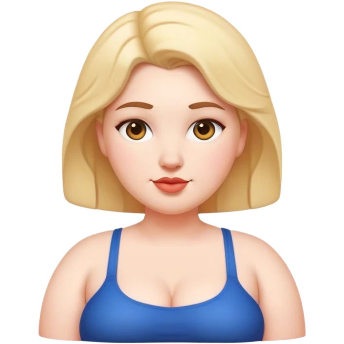 Fat lady mini emoji
