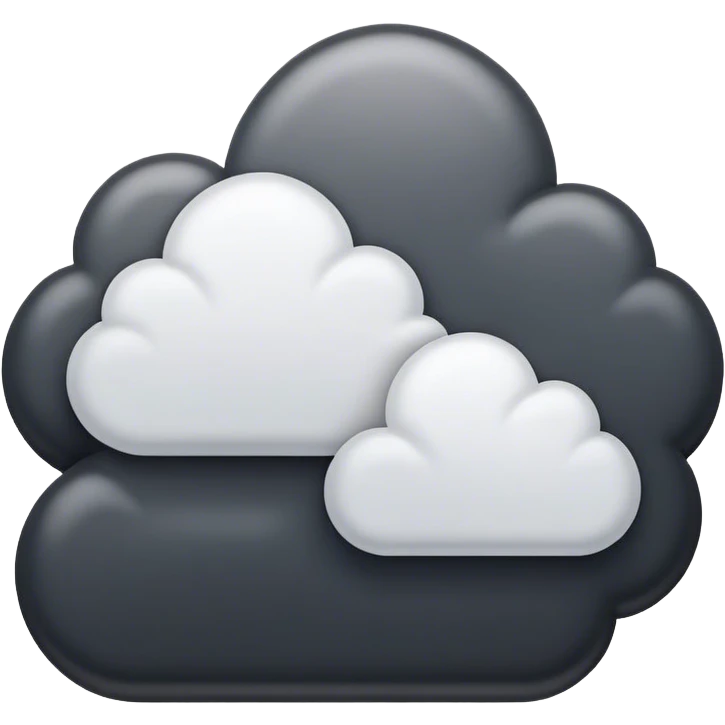 Dark cloude emoji