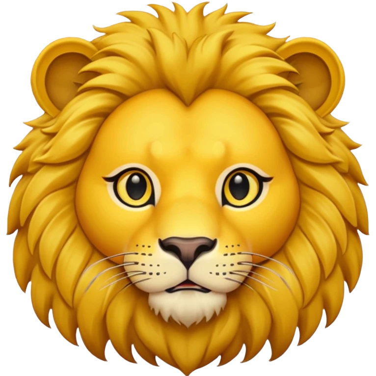 lion face emoji dot eyes emoji