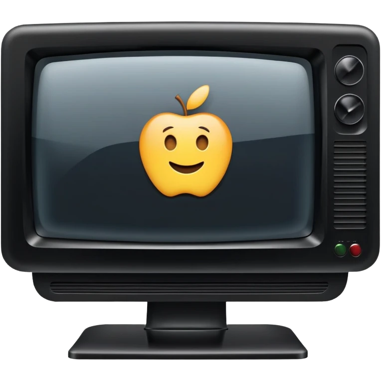 Modern television with flat screen emoji