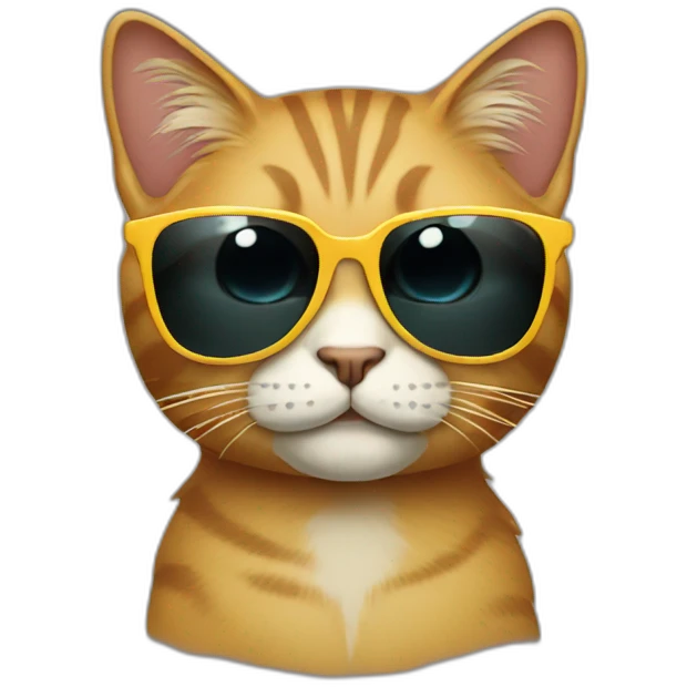Cat with sunglasses emoji
