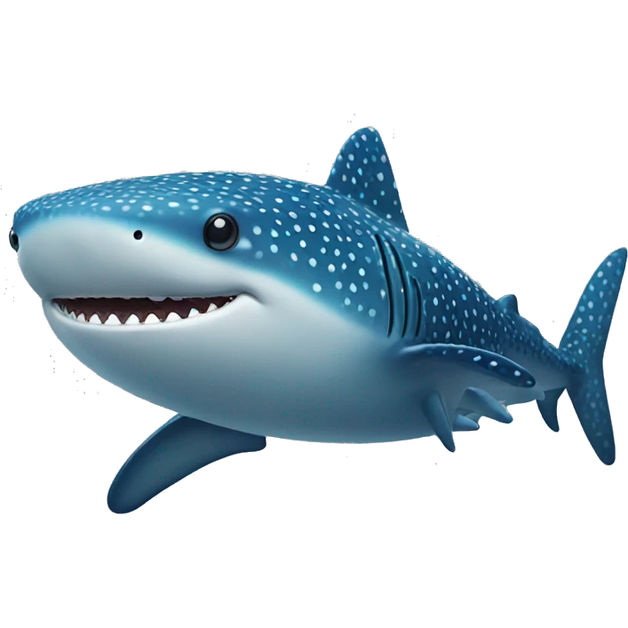 cute whale shark emoji