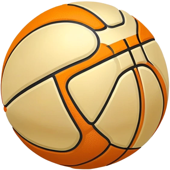 shiny golden basketball with orange seams, metallic gold material, reflective surface emoji