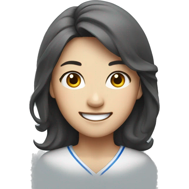 Korean female team leader with a confident smile emoji