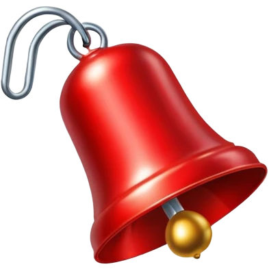 Red tin bells  emoji