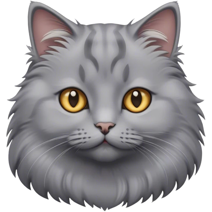 A grey cat emoji