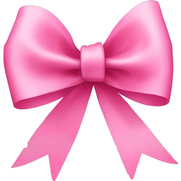 pink ribbon bow  emoji