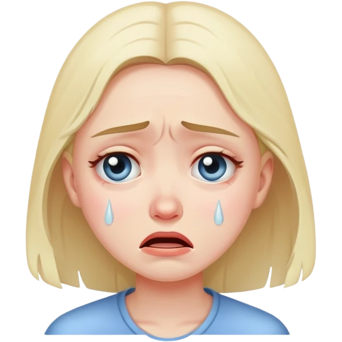 Girl crying emoji