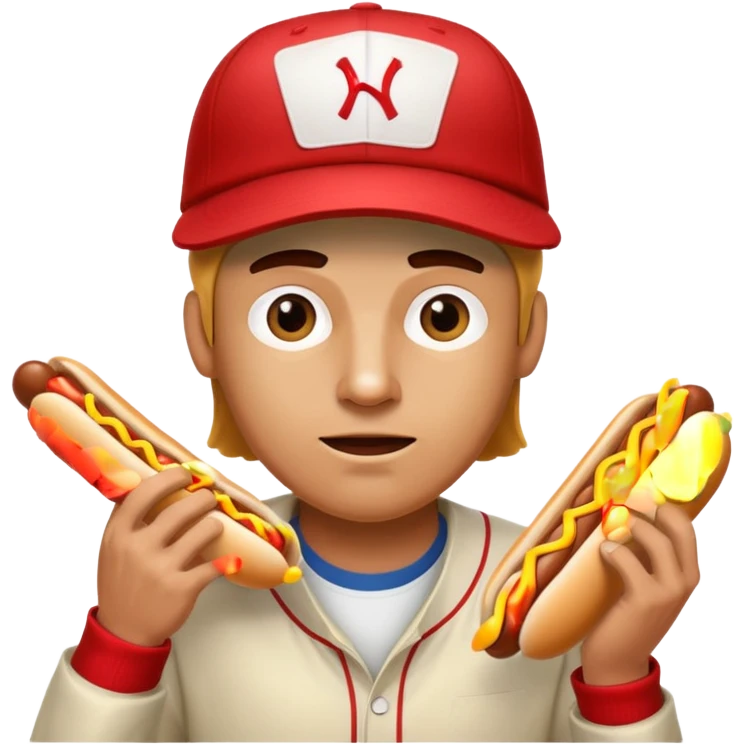 Rock, man, fights, fish, man, while eating dog man emoji