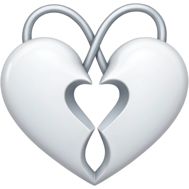 double white heart emoji