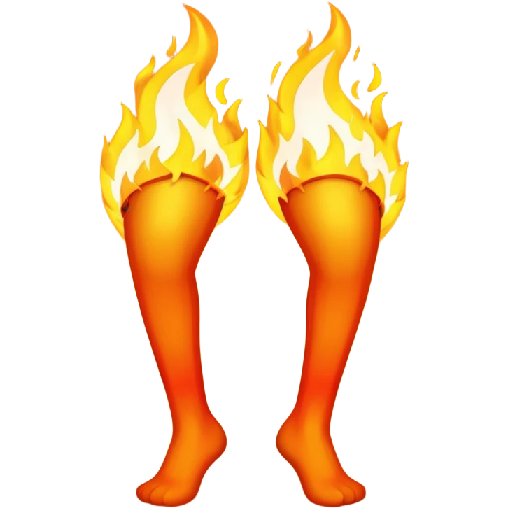 Jambes enflammées  emoji