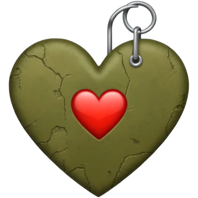 Army fatigue heart emoji