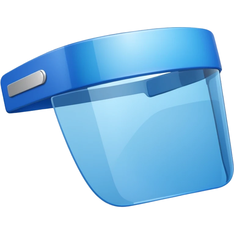 a blue rectangle labeled "visor" emoji