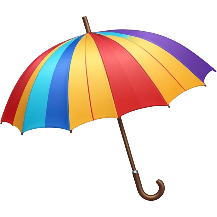 summer beach colorful umbrella, just umbrella emoji