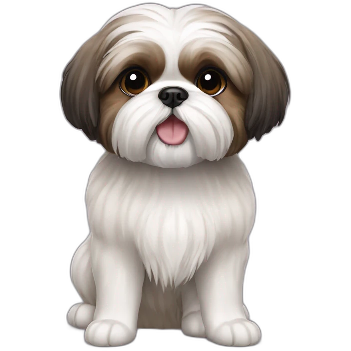 Shih Tzu dog blackish mouth emoji