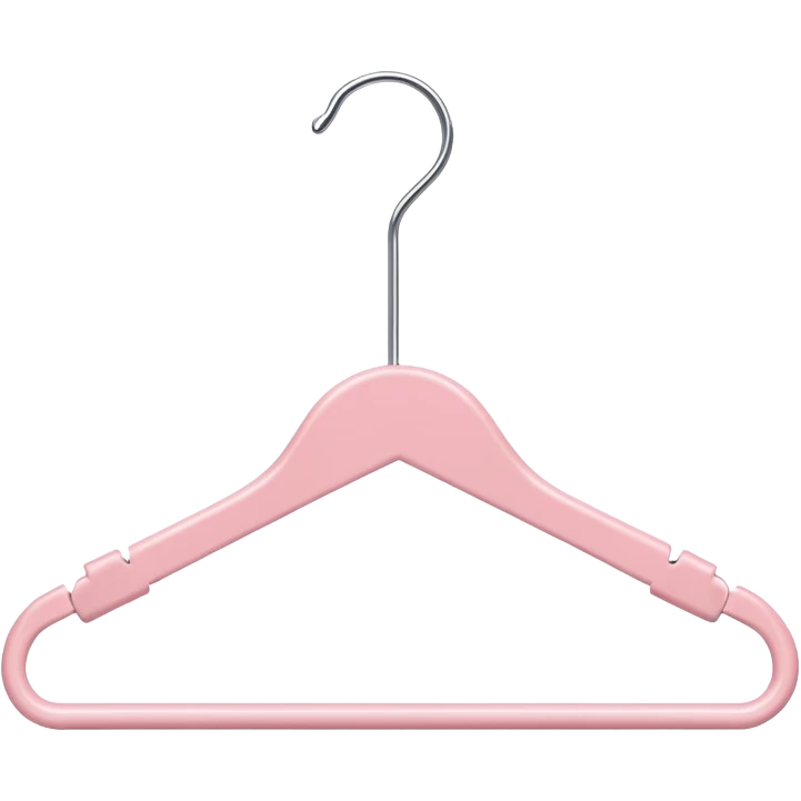 Light pink hanger emoji