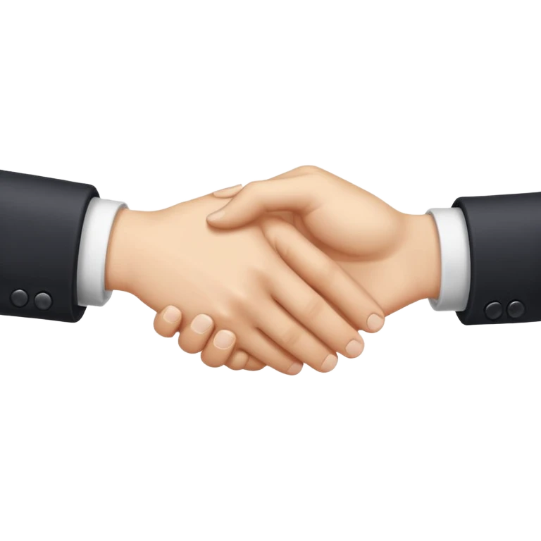 two white hands in a secret handshake emoji